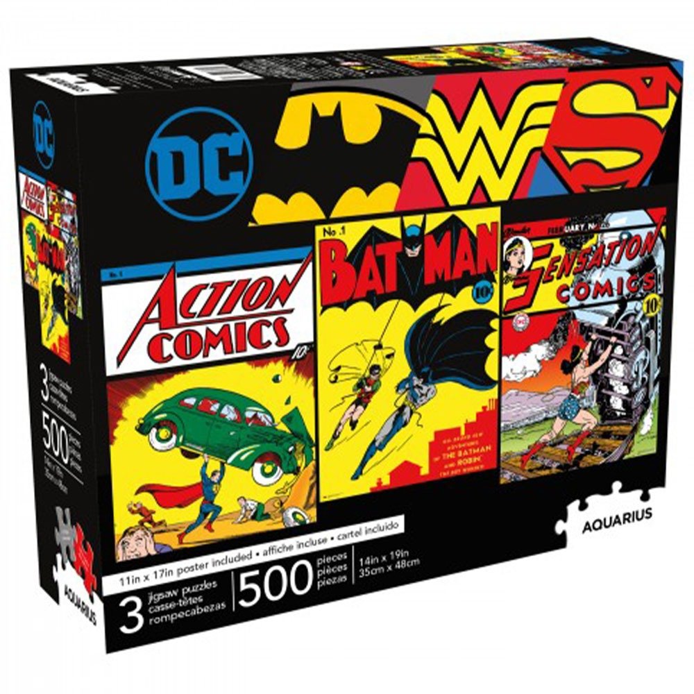 DC Comics 500 pce x 3 Puzzle Set image 0