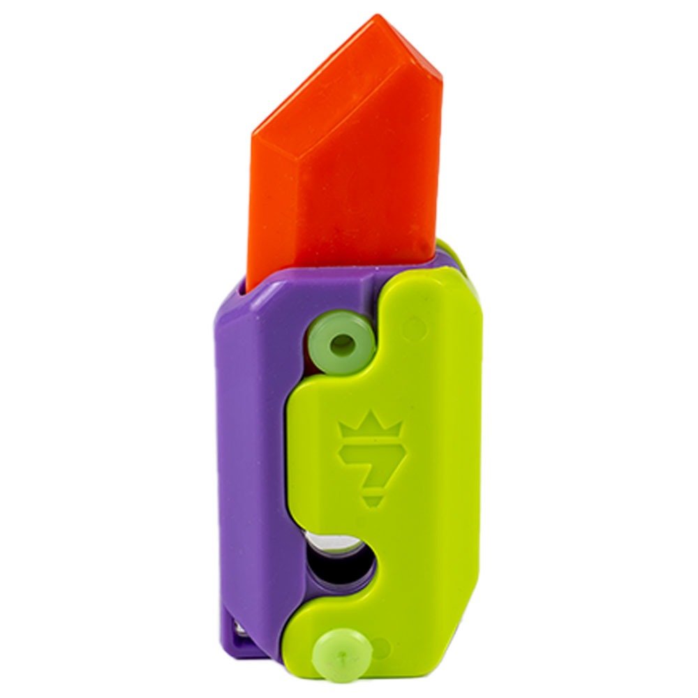 Gravity Flick Fidget Toy - Purple/Green image