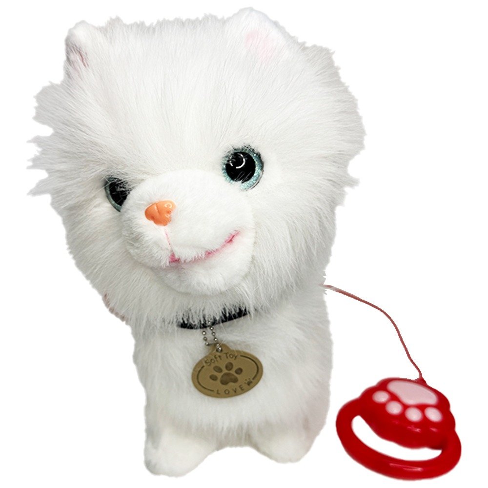 Dancing Long Haired Cat – Interactive Walking Toy with Lead image 2