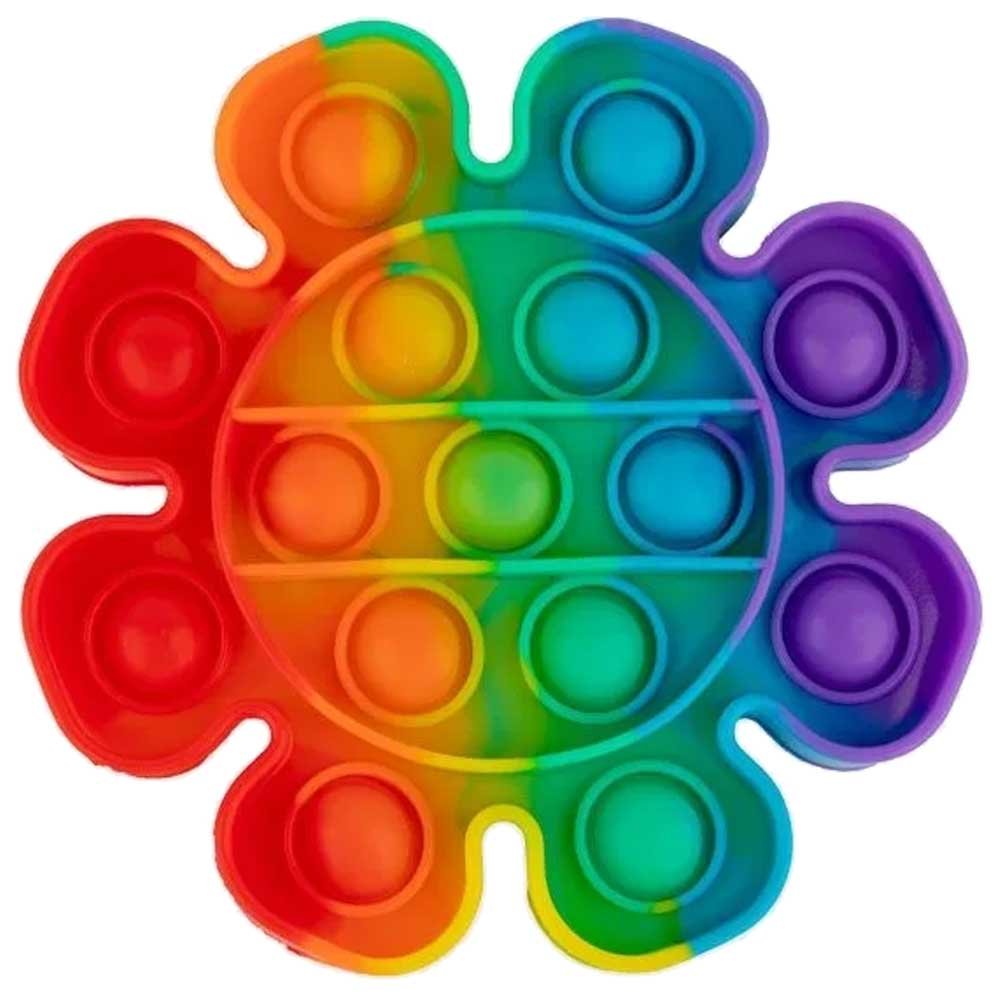 Rainbow Flower Pop Bubble Fidget Toy image 0
