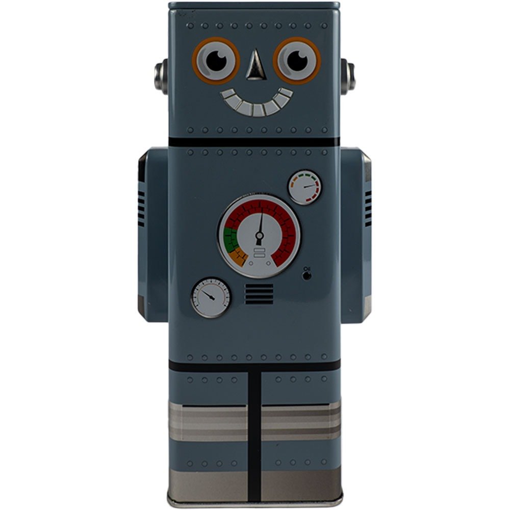 Vintage Robot Money Box - Grey image