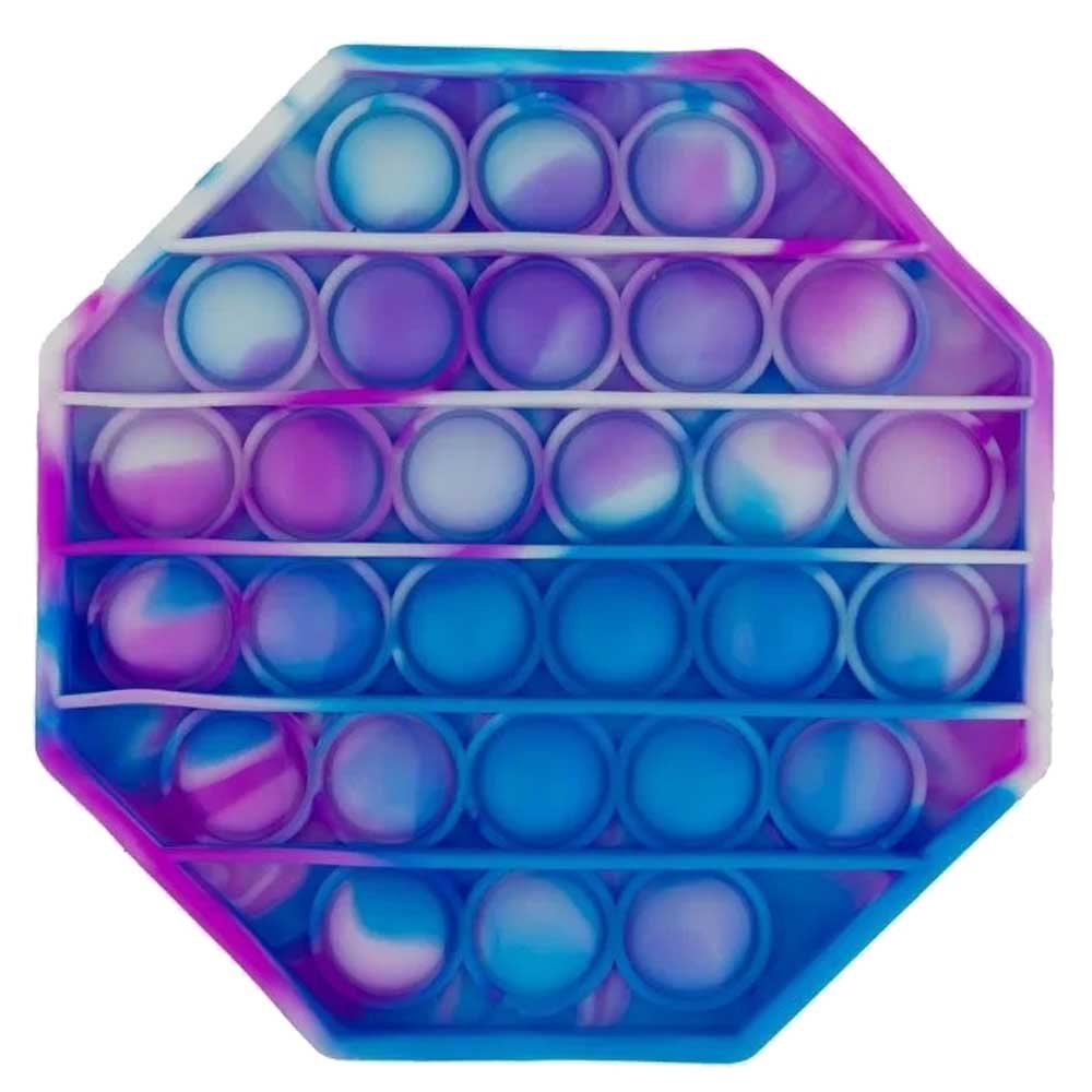 Purple/Blue Octagonal Pop Bubble Fidget Toy image 0