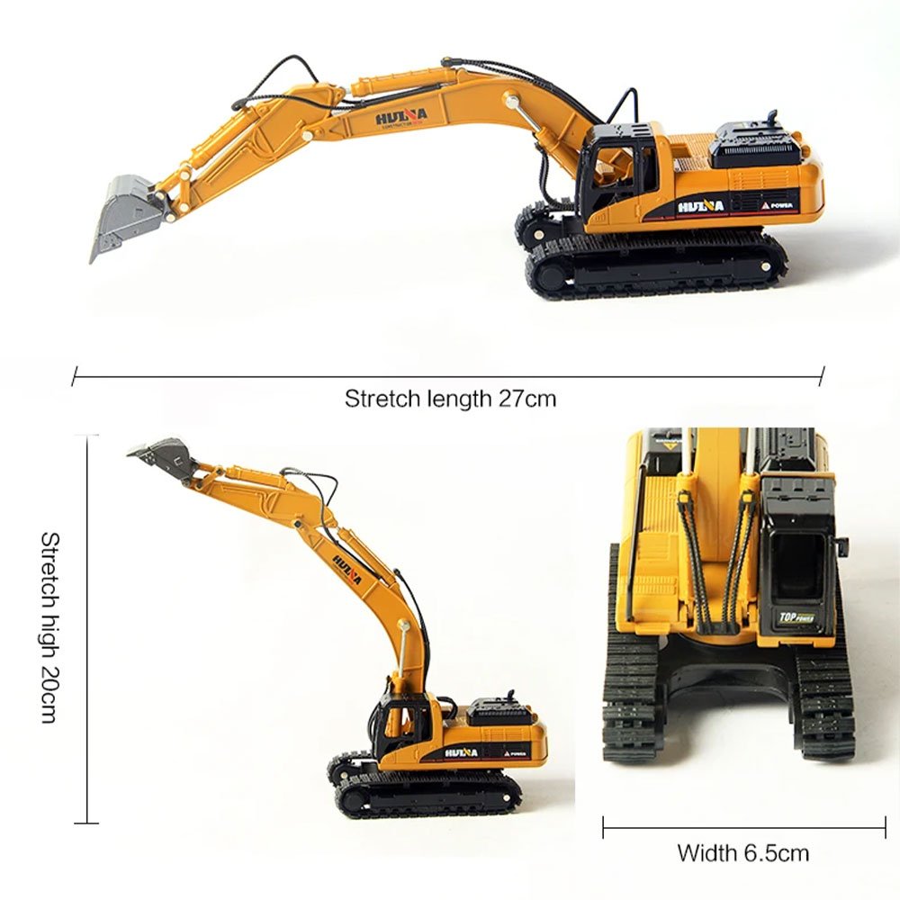 Huina 1:50 Metal Alloy Excavator Diecast Model image 2