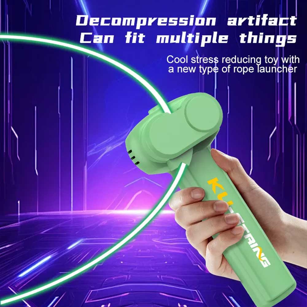 String Rope Thruster KU-String Rope Thruster ‒ Handheld Electric Rope Launcher Toy with USB ...